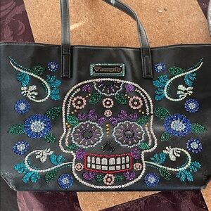 Loungefly Dia de los Muertos custom rhinestone bag